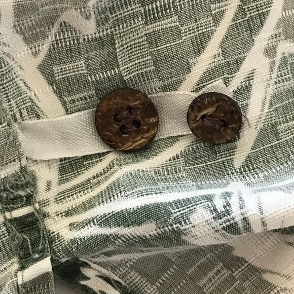 Hilo Hattie 100% Silk Hawaiian Shirt Men 2XL Green Floral Button Up Pocket 16908 - Picture 12 of 13